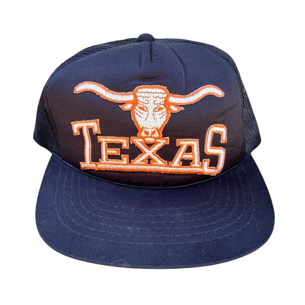 Texas Longhorns Headwear Trucker Hat Baseball Cap Mesh M/L Vintage Sports Fan‎